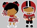 Bild Football und Cheerleader