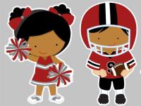 Bild Football und Cheerleader